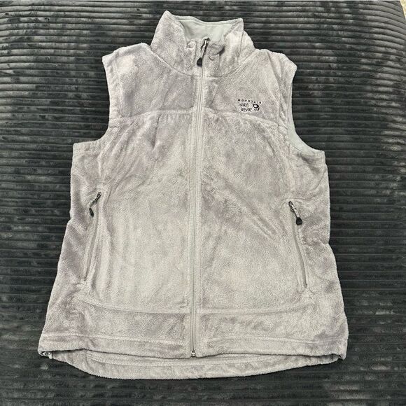 Mountain Hardware Fleece Vest Full Zip Gray Lightweight Women’s Sz Large